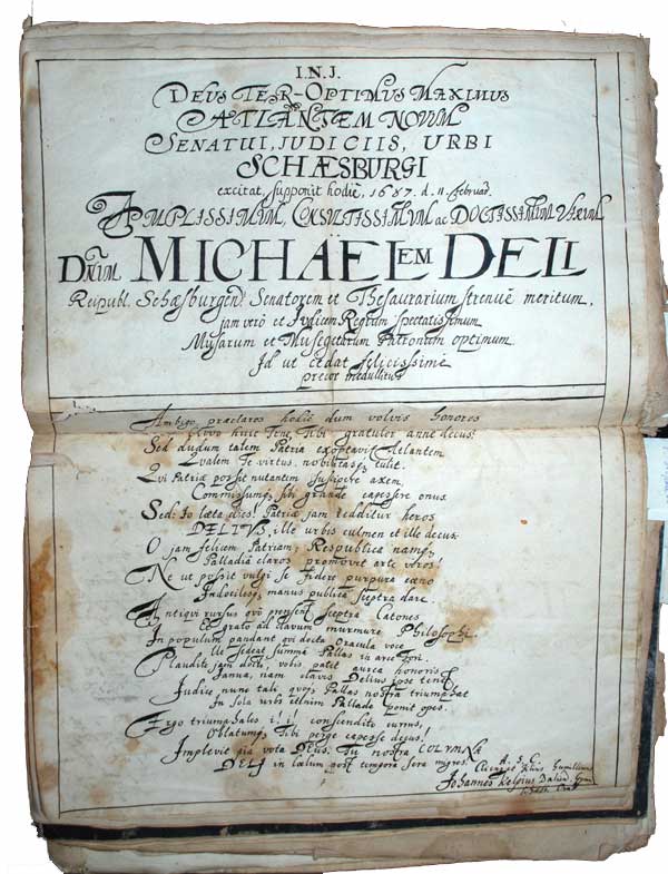 photo of the original panegryic